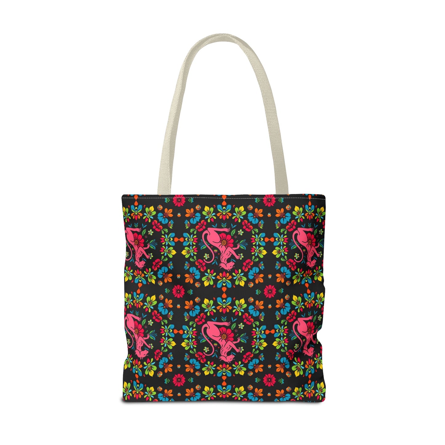 Tote Bag, (AOP), Virgo, Zodiac v6, Flower Pattern
