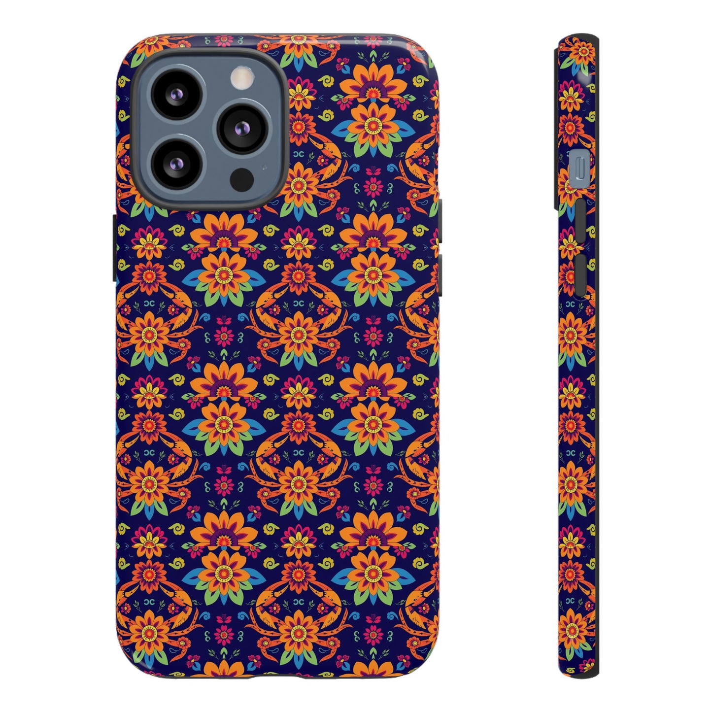 Tough Cases, Cancer, Zodiac, Flower Pattern