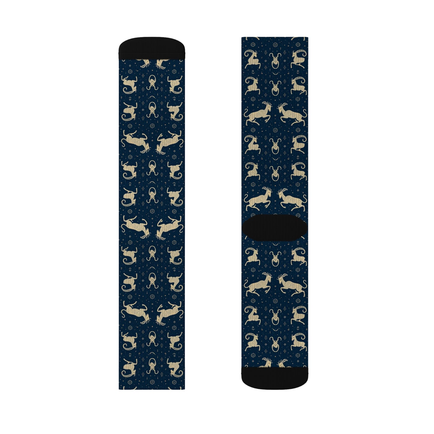 Sublimation Socks, Capricorn, Zodiac, Pattern