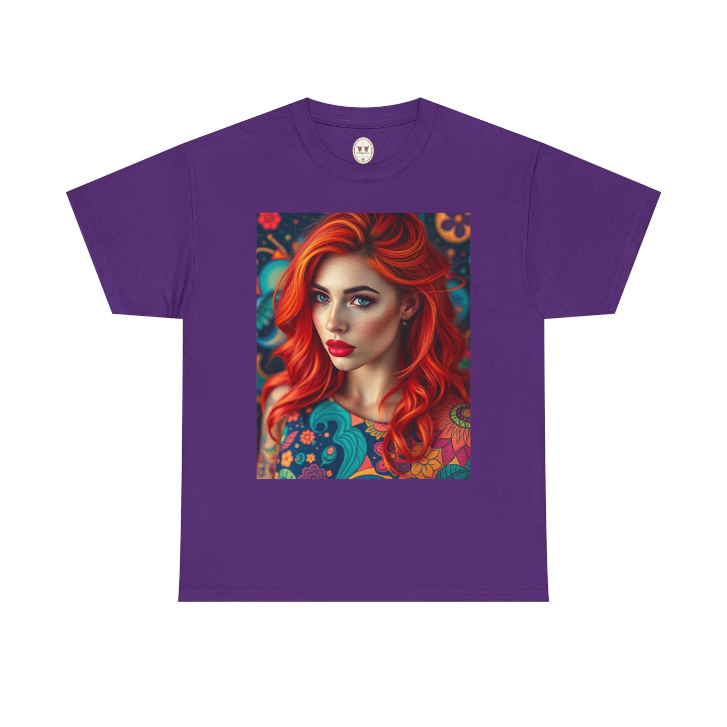 Unisex Heavy Cotton T-Shirt, Aquarius, Zodiac v1, Sexy Art