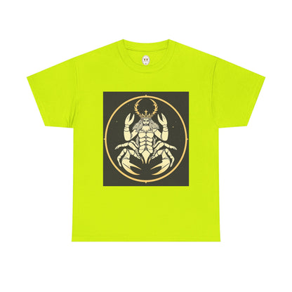 Unisex Heavy Cotton T-Shirt, Scorpio King, Print Art, Zodiac Design