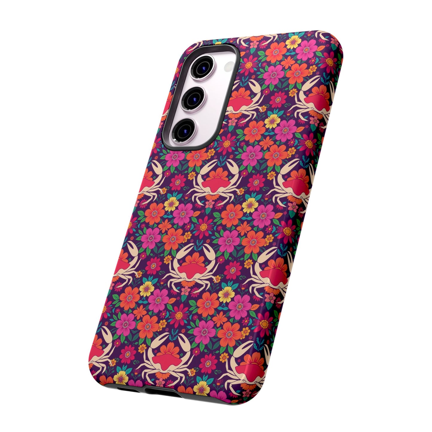 Tough Cases, Cancer, Zodiac v1, Flower Pattern