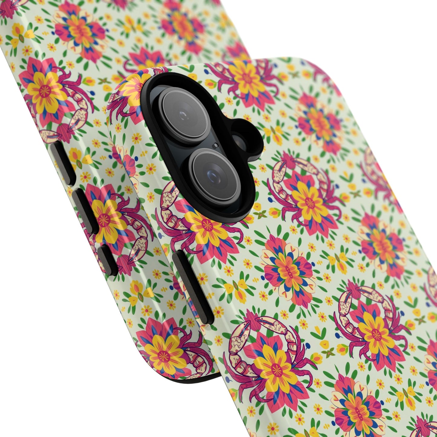 Tough Cases, Cancer, Zodiac v3, Flower Pattern