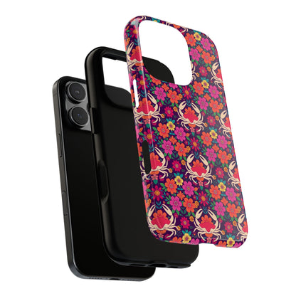 Tough Cases, Cancer, Zodiac v1, Flower Pattern