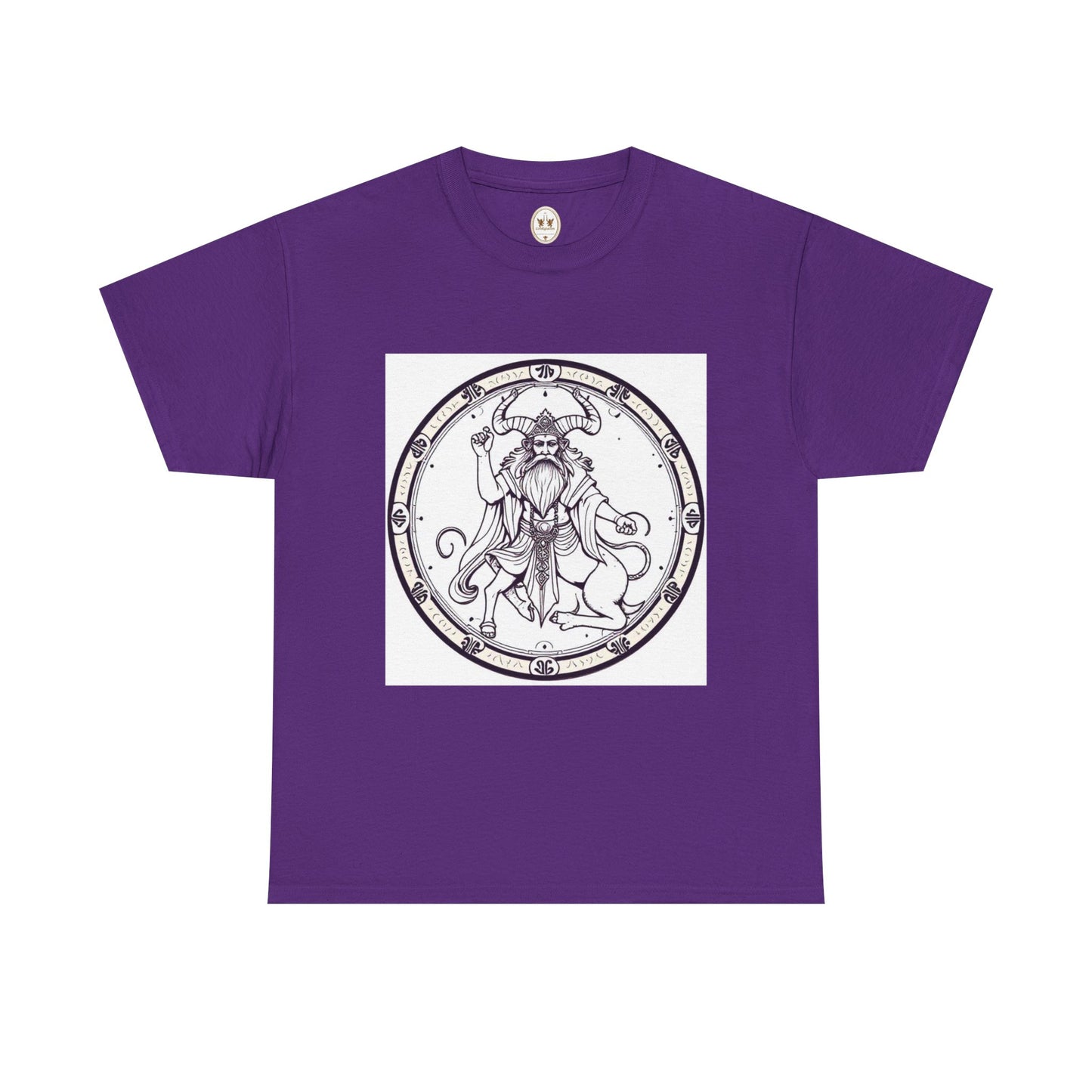 Unisex Heavy Cotton T-Shirt, Bull Centaur, Taurus Zodiac Design