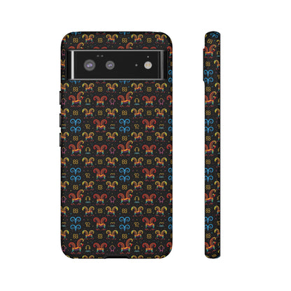 Tough Cases, Aries, Zodiac v1, Metal Pattern