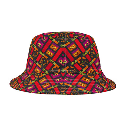 Bucket Hat, (AOP), Scorpio v1, Zodiac, Shape Pattern