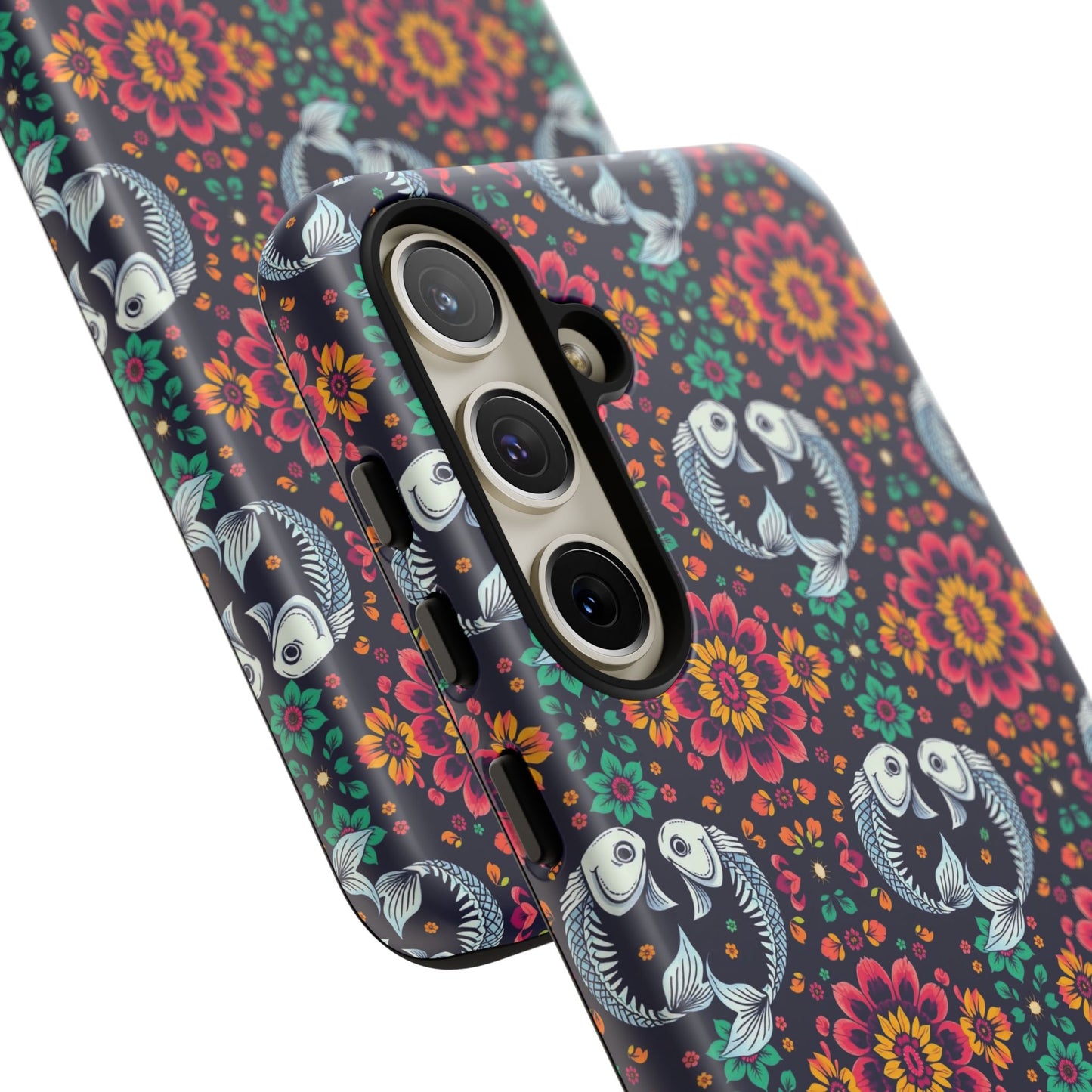 Tough Cases, Pisces, Zodiac v4, Flower Pattern