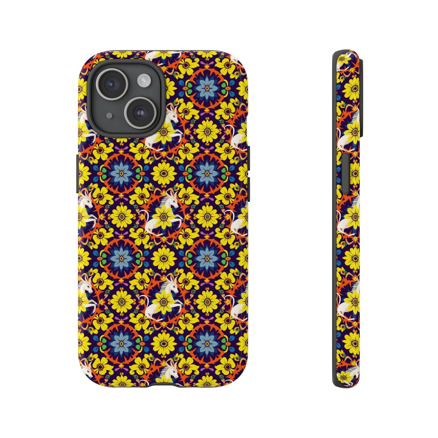 Tough Cases, Aquarius, Zodiac v3, Flower Pattern