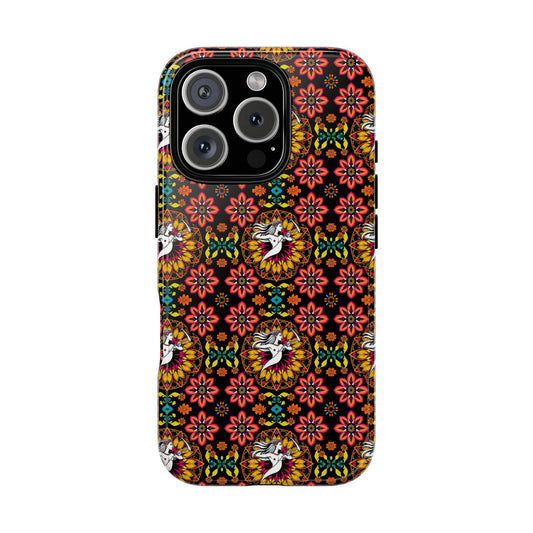 Tough Cases, Sagittarius, Zodiac v2, Flower Pattern