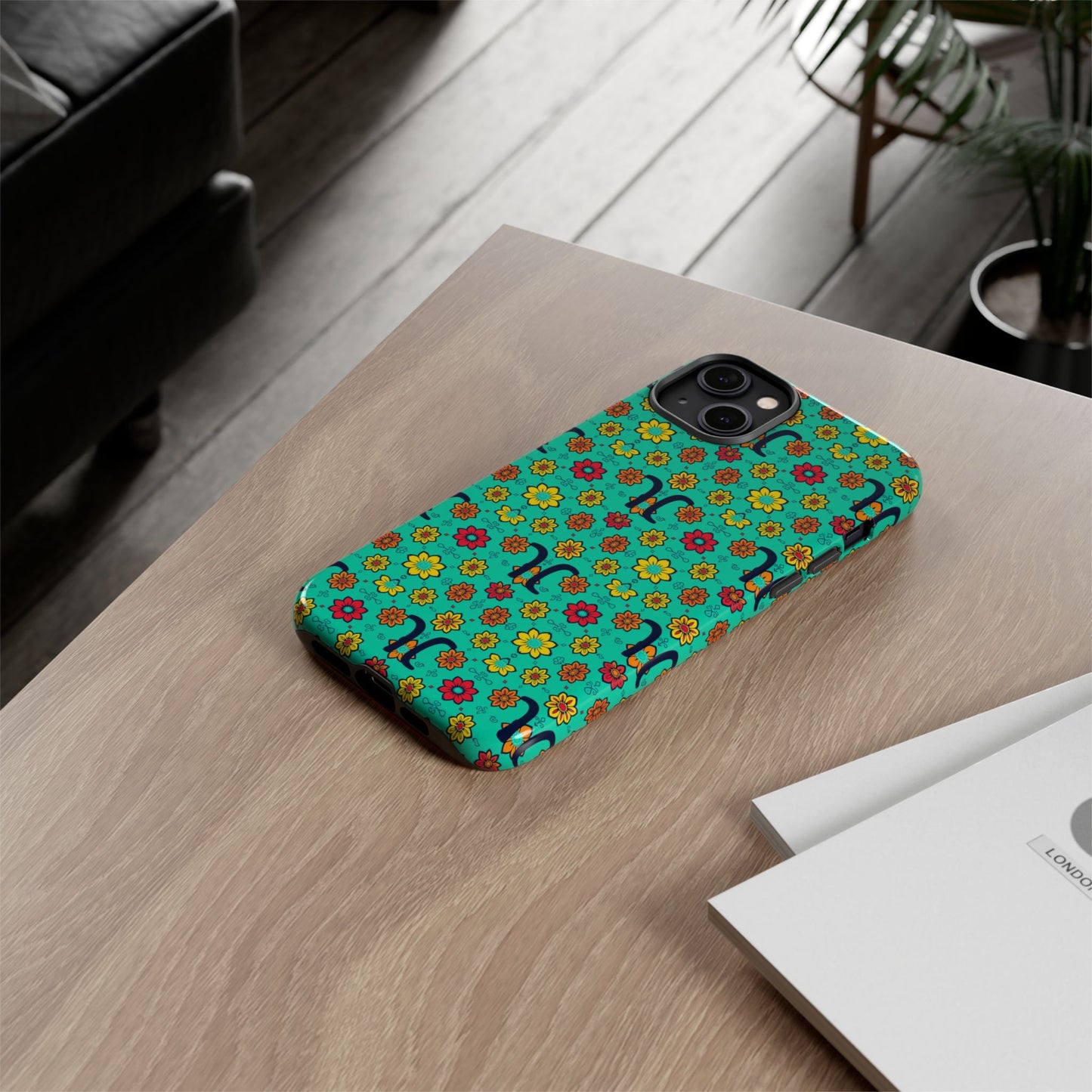 Tough Cases, Aquarius, Zodiac v2, Flower Pattern