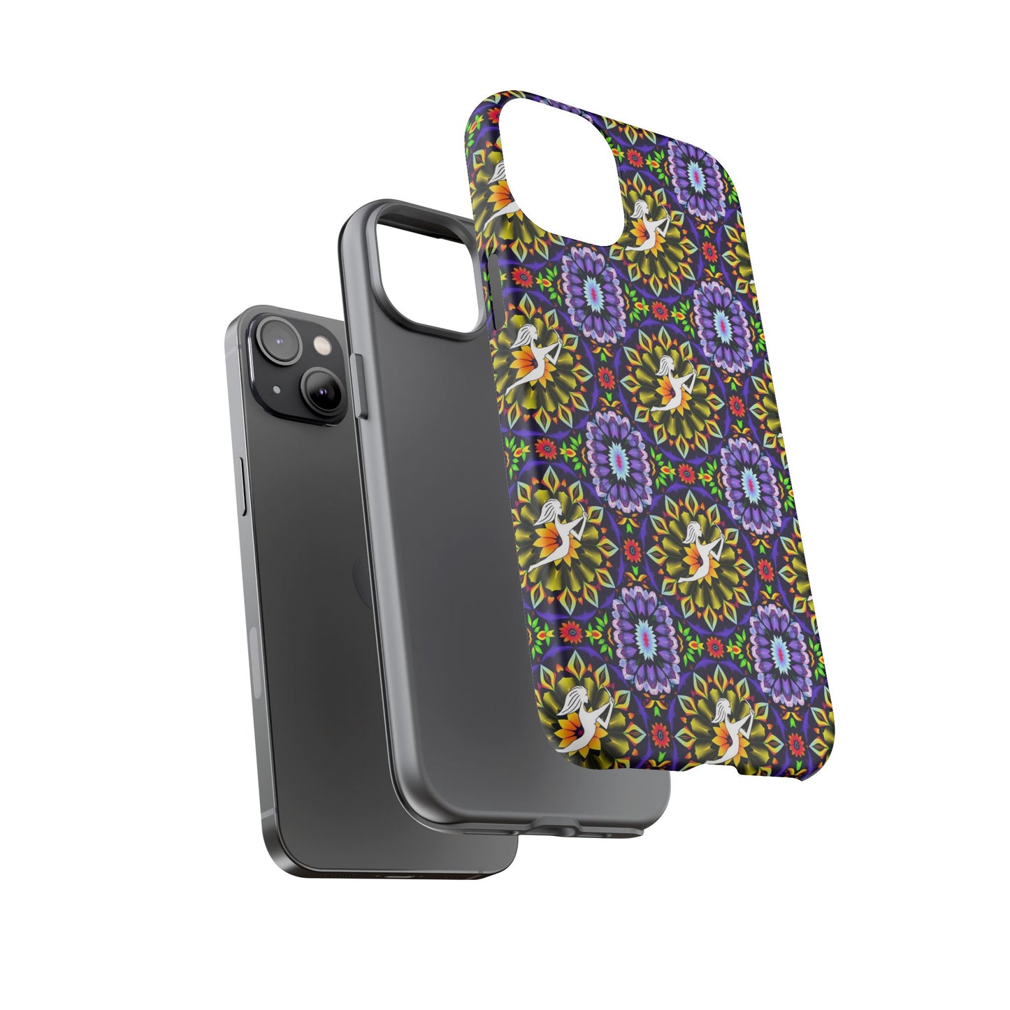 Tough Cases, Sagittarius, Zodiac v1, Flower Pattern