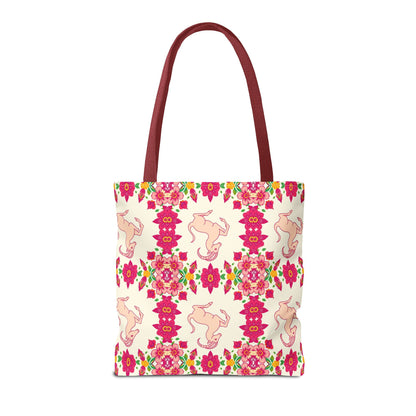 Tote Bag (AOP), Capricorn, Zodiac, Flower Pattern
