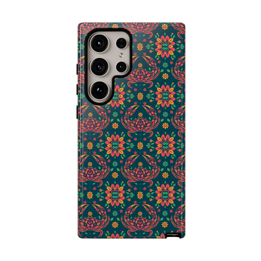 Tough Cases, Cancer, Zodiac v4, Flower Pattern