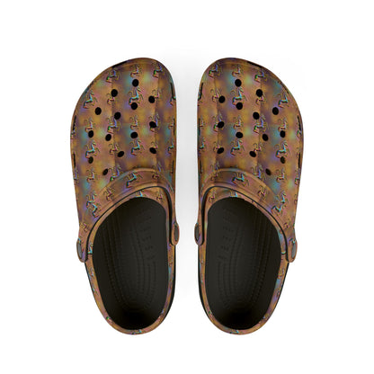 EVA Foam Rubber Shoes, (AOP), Aquarius, Zodiac v2, Pattern