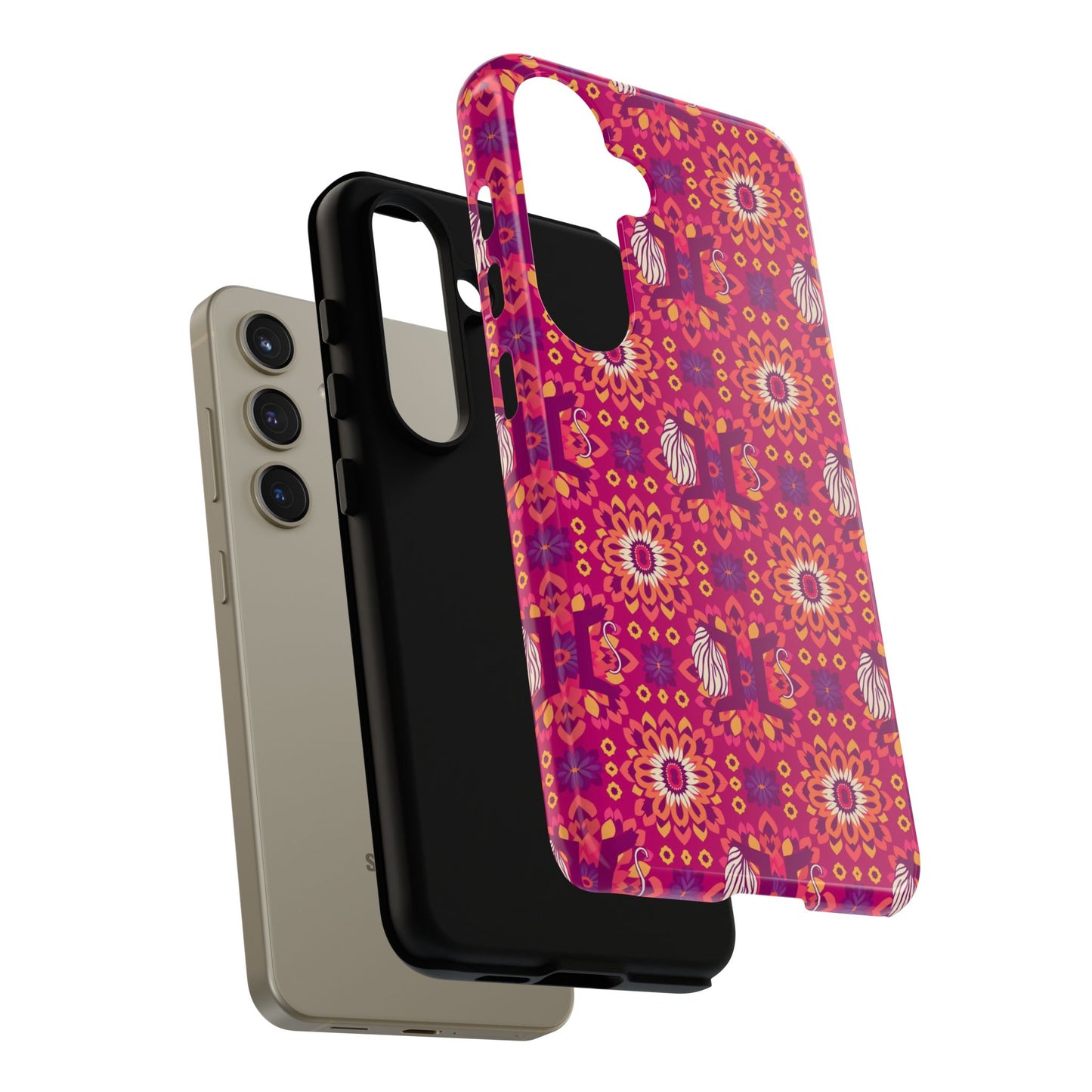 Tough Cases, Gemini, Zodiac v1, Flower Pattern