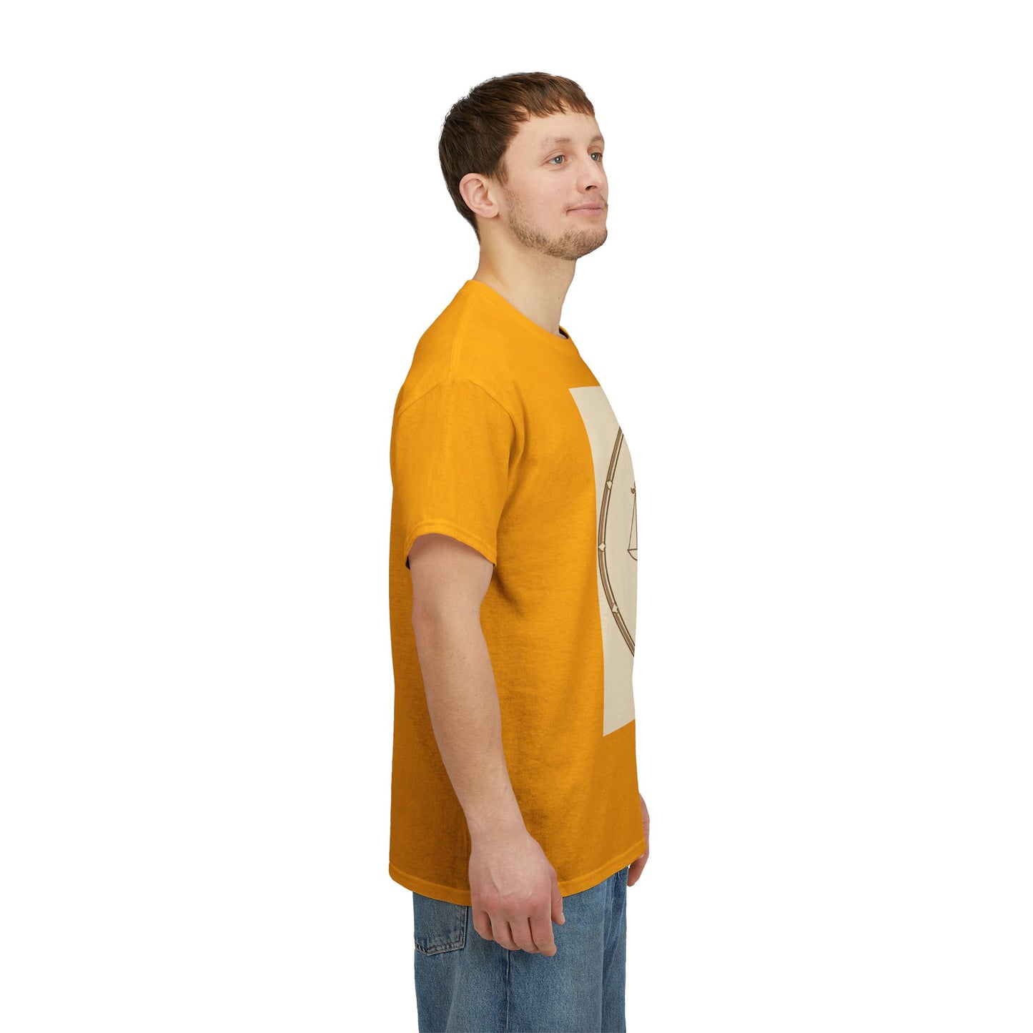 Unisex Heavy Cotton T-Shirt, Libra Goddess v1, Zodiac Design