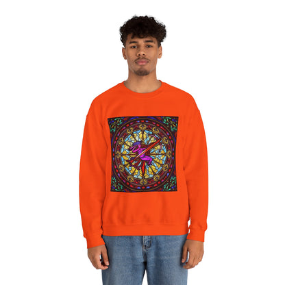 Unisex Heavy Blend™ Crewneck Sweatshirt, Glass 1, Sagittarius Zodiac Design