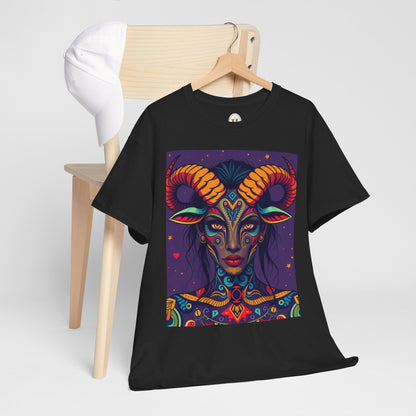 Unisex Heavy Cotton T-Shirt, Taurus, Zodiac v3, Sexy Art