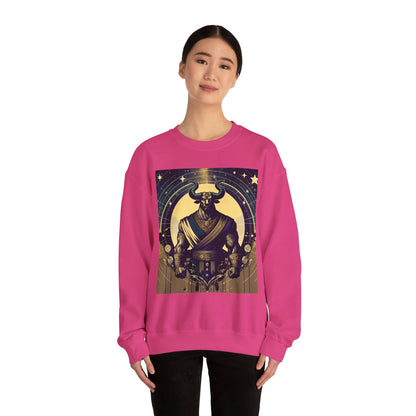 Unisex Heavy Blend™ Crewneck Sweatshirt, Minotaur, Taurus Zodiac Design