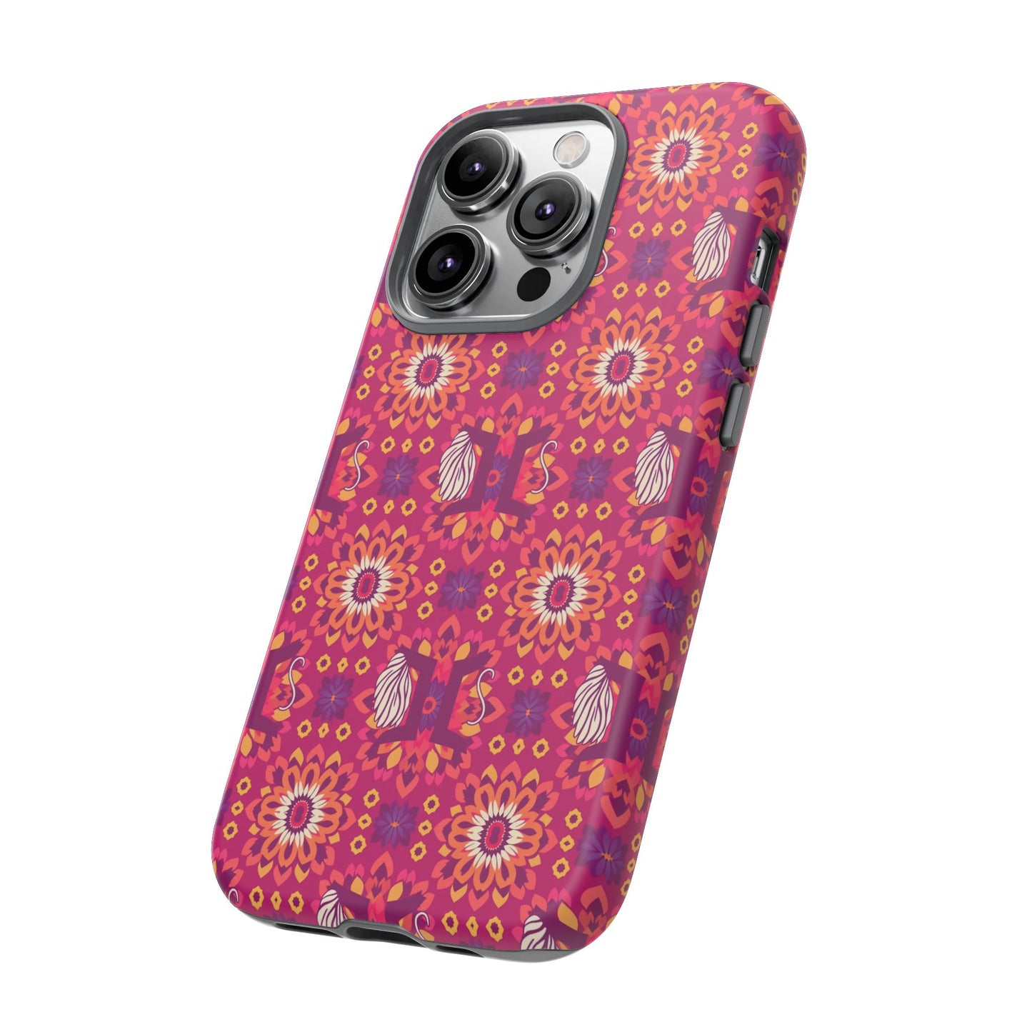 Tough Cases, Gemini, Zodiac v1, Flower Pattern