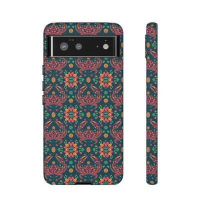 Tough Cases, Cancer, Zodiac v4, Flower Pattern