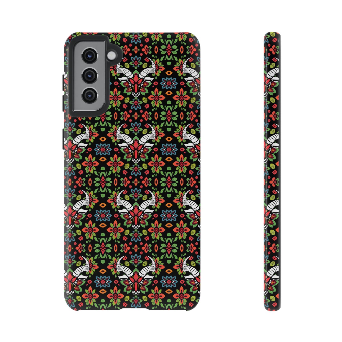 Tough Cases, Taurus, Zodiac v2, Flower Pattern