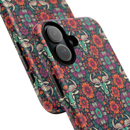 Tough Cases, Taurus, Zodiac v4, Flower Pattern