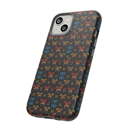 Tough Cases, Aries, Zodiac v1, Metal Pattern