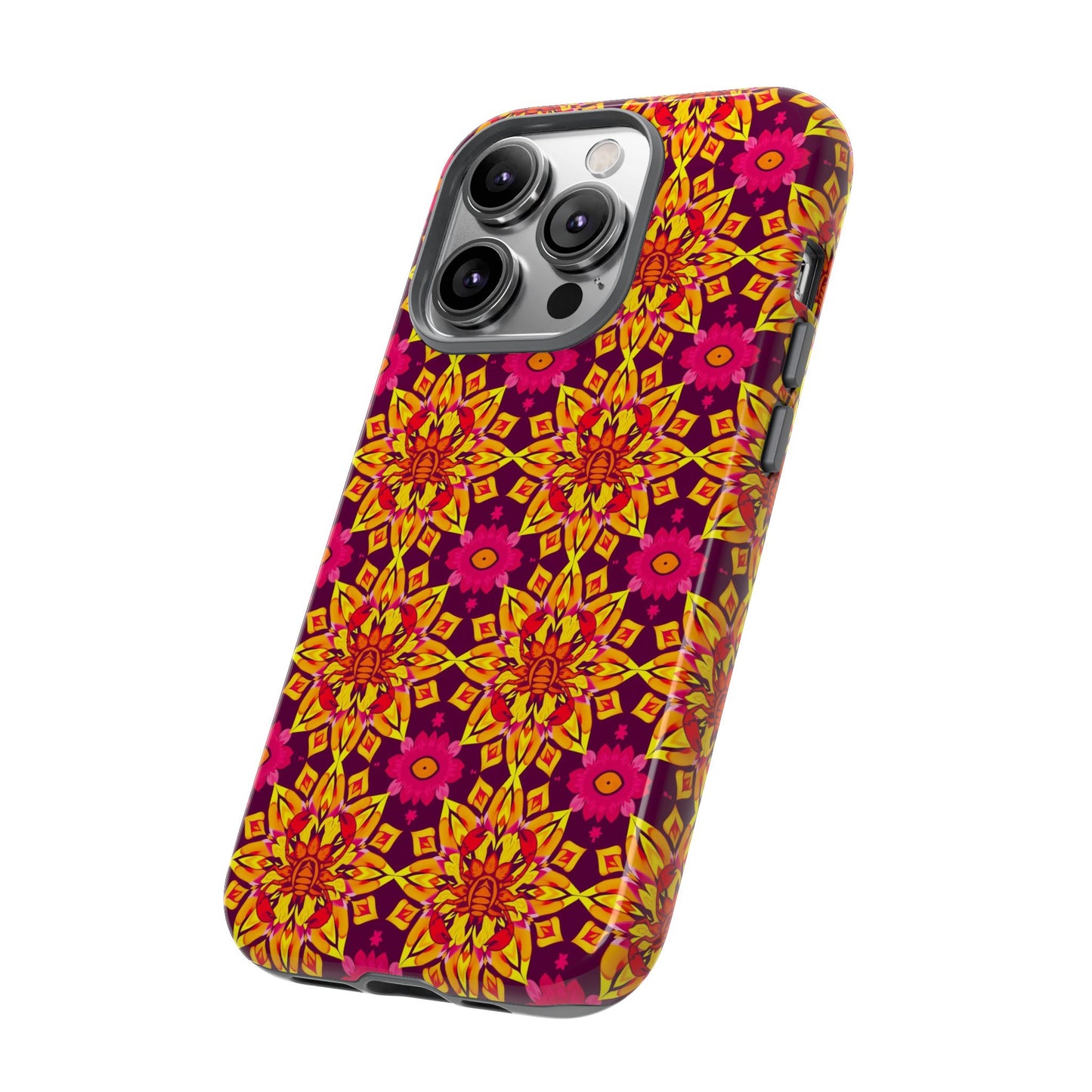 Tough Cases, Scorpio, Zodiac v1, Flower Pattern