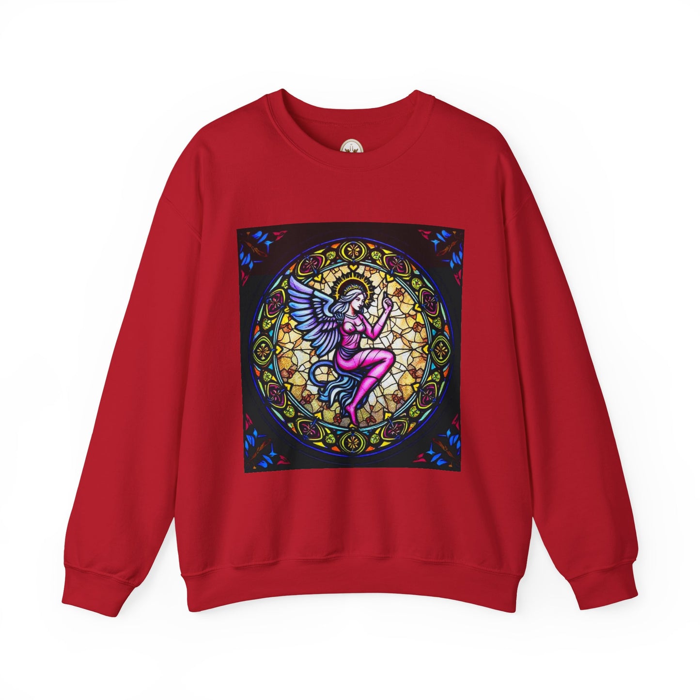 Unisex Heavy Blend™ Crewneck Sweatshirt, Glass 1, Virgo Zodiac Design