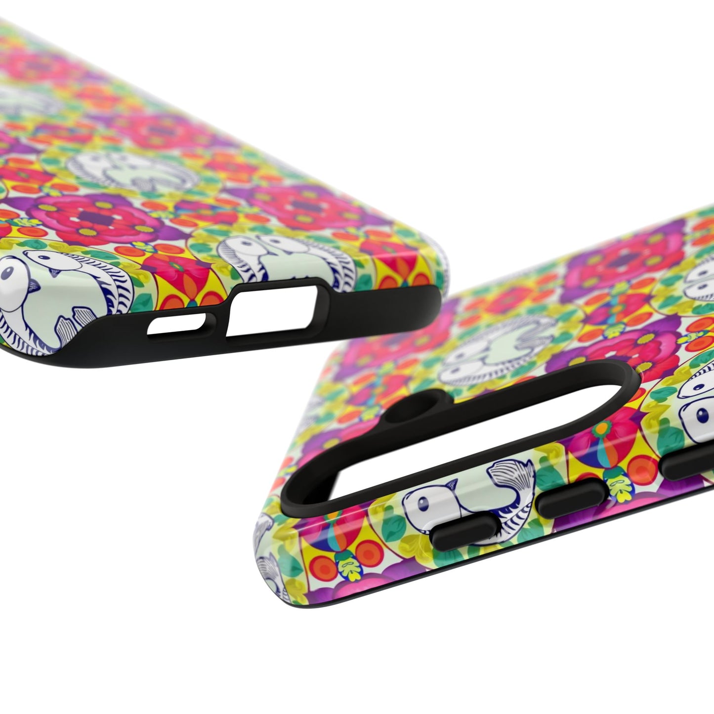 Tough Cases, Pisces, Zodiac v2, Flower Pattern