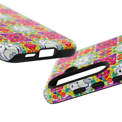 Tough Cases, Pisces, Zodiac v2, Flower Pattern