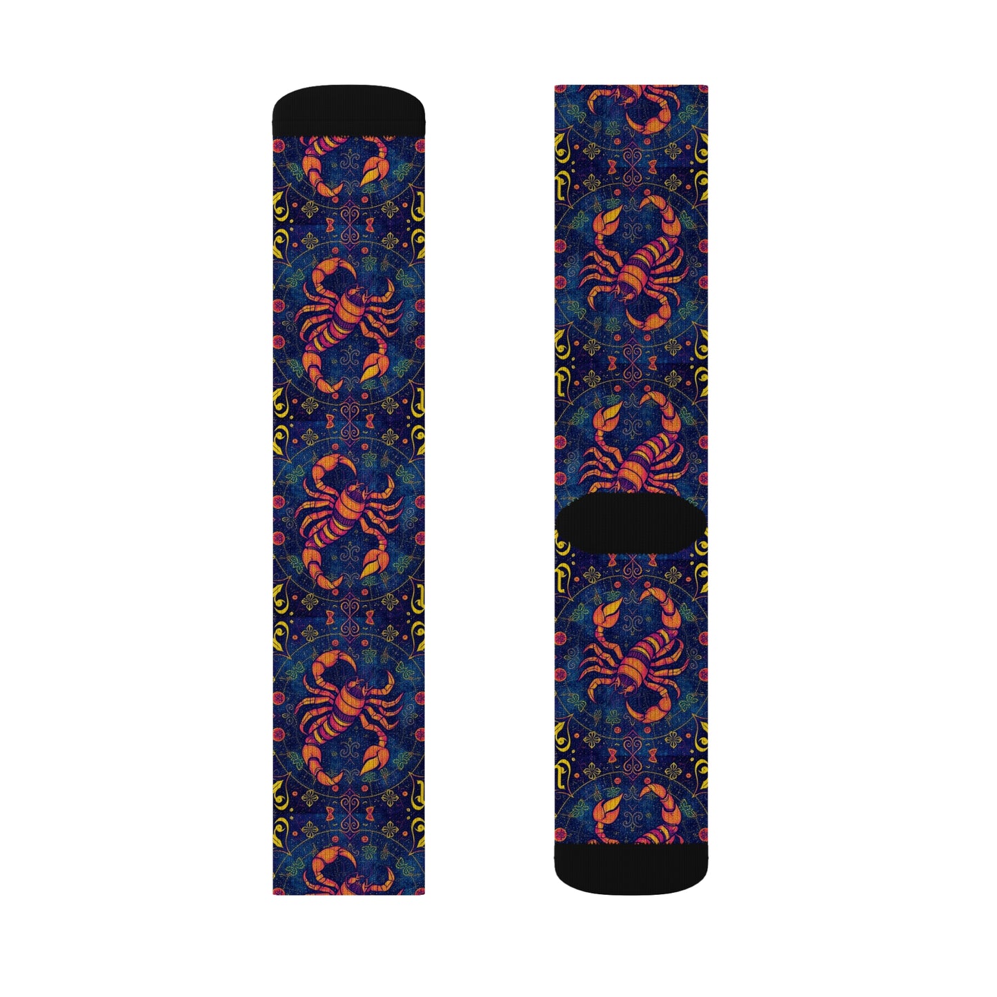 Sublimation Socks, Scorpio, Zodiac v2, Pattern