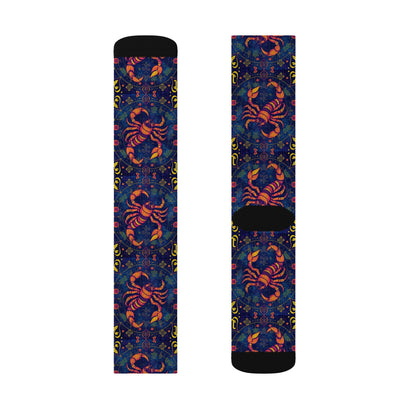 Sublimation Socks, Scorpio, Zodiac v2, Pattern