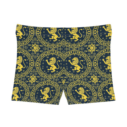Women's Shorts, AOP, Leo, Zodiac, Pattern