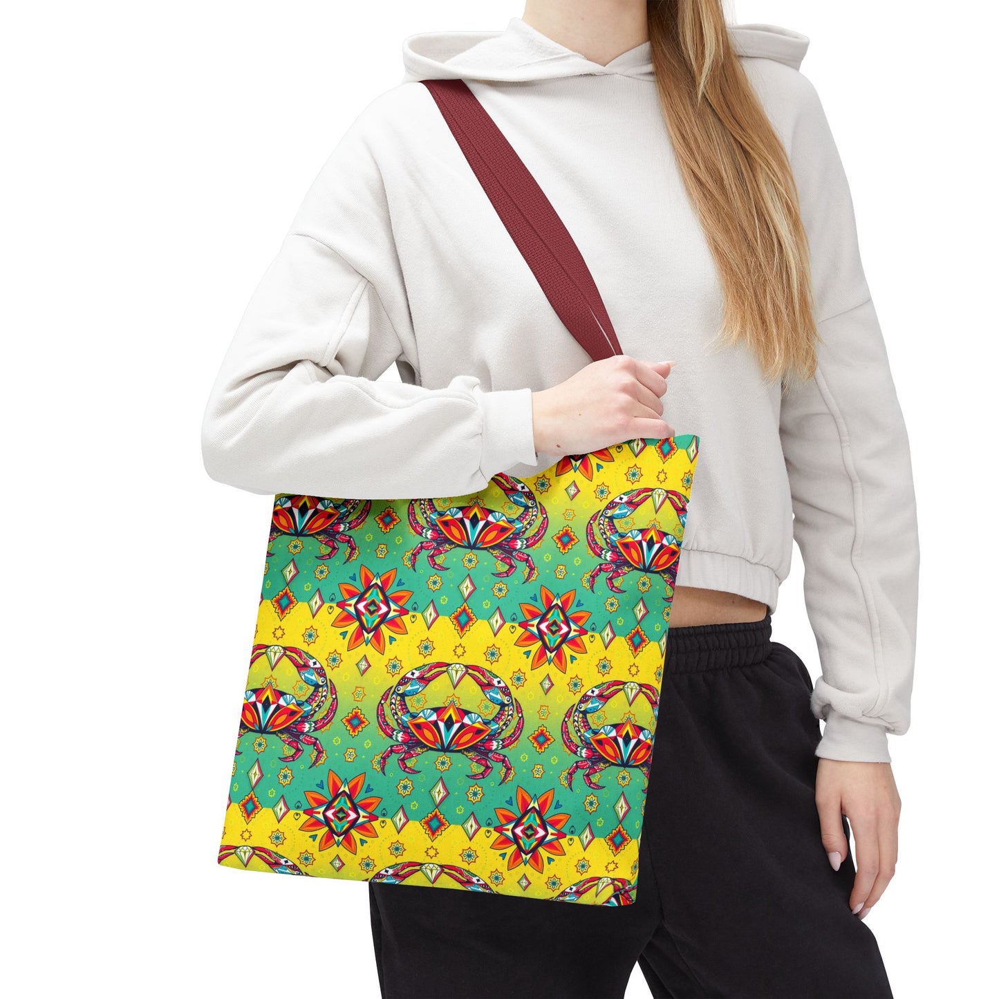Tote Bag (AOP), Cancer, Zodiac, Jewel Pattern