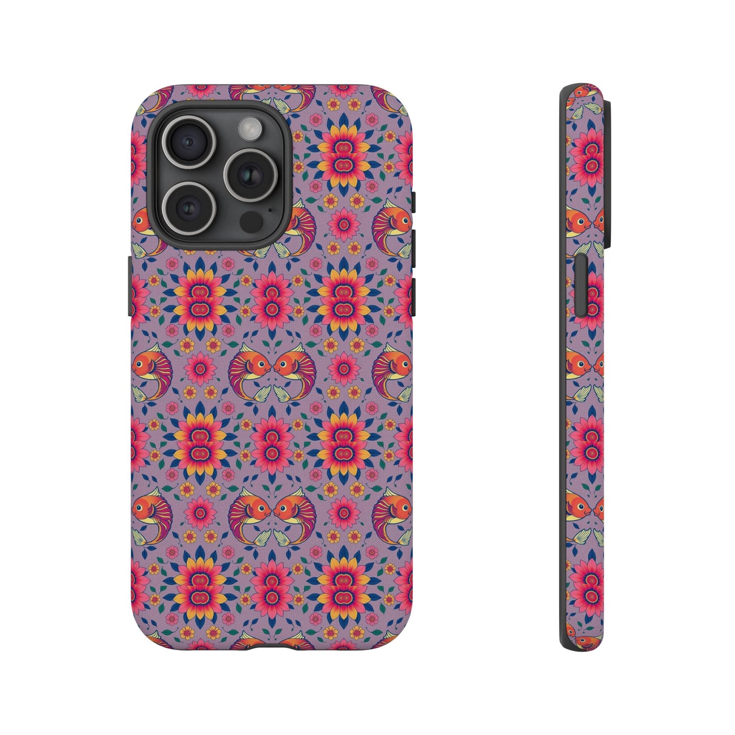 Tough Cases, Pisces, Zodiac v3, Flower Pattern