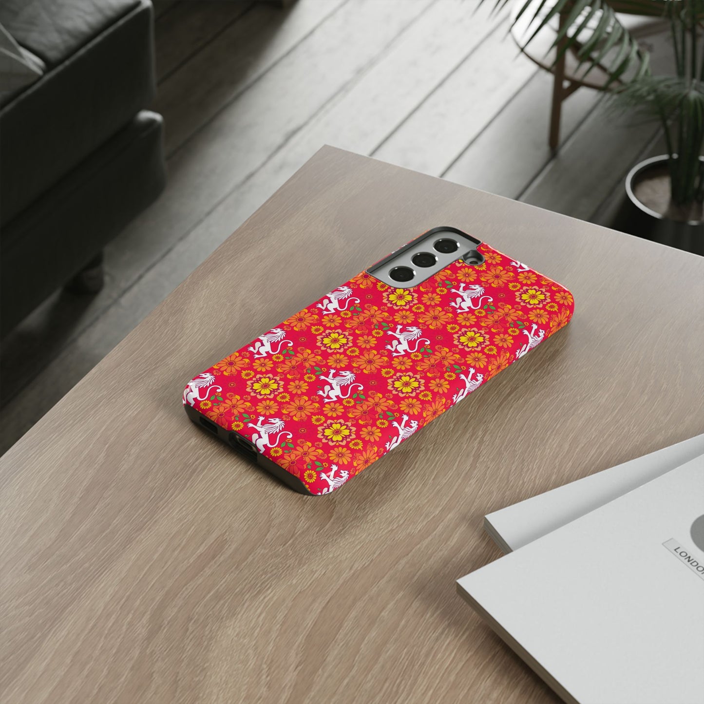 Tough Cases, Leo, Zodiac v4, Flower Pattern