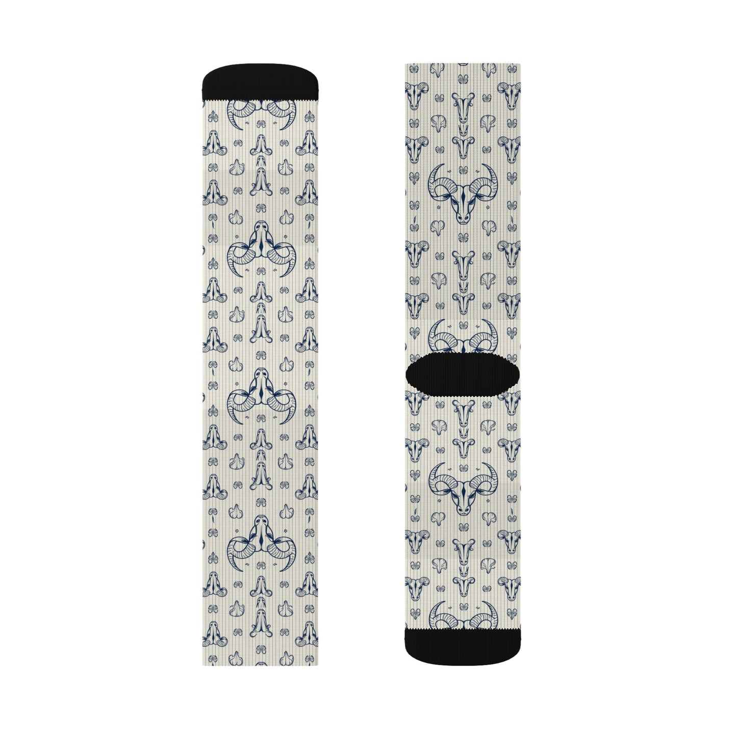 Sublimation Socks, Taurus, Zodiac v1, Pattern