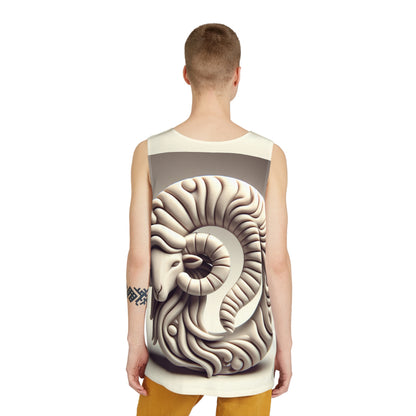 Men's Tank (AOP), Regular fit, Stone Aries Zodiac Design