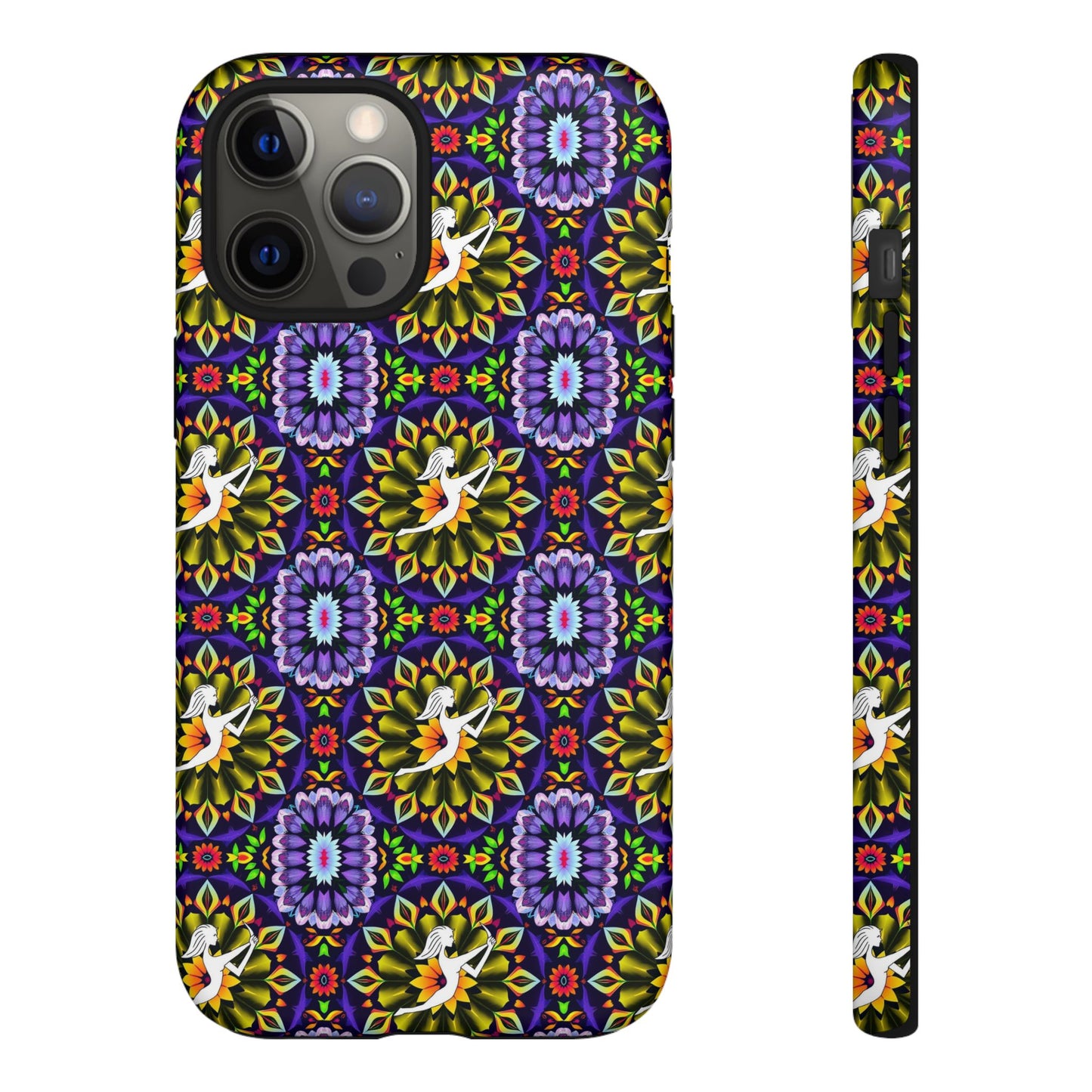 Tough Cases, Sagittarius, Zodiac v1, Flower Pattern