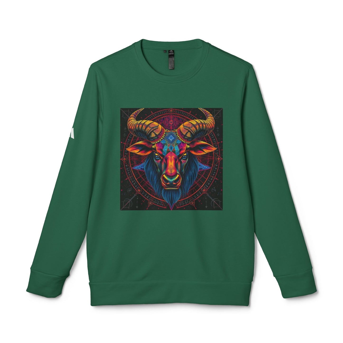 Adidas, Unisex Fleece Crewneck Sweatshirt, Taurus, Pop Art 2, Zodiac