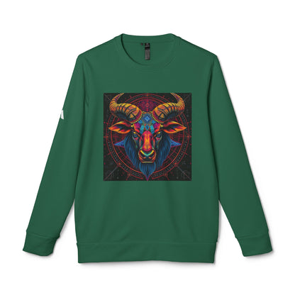Adidas, Unisex Fleece Crewneck Sweatshirt, Taurus, Pop Art 2, Zodiac