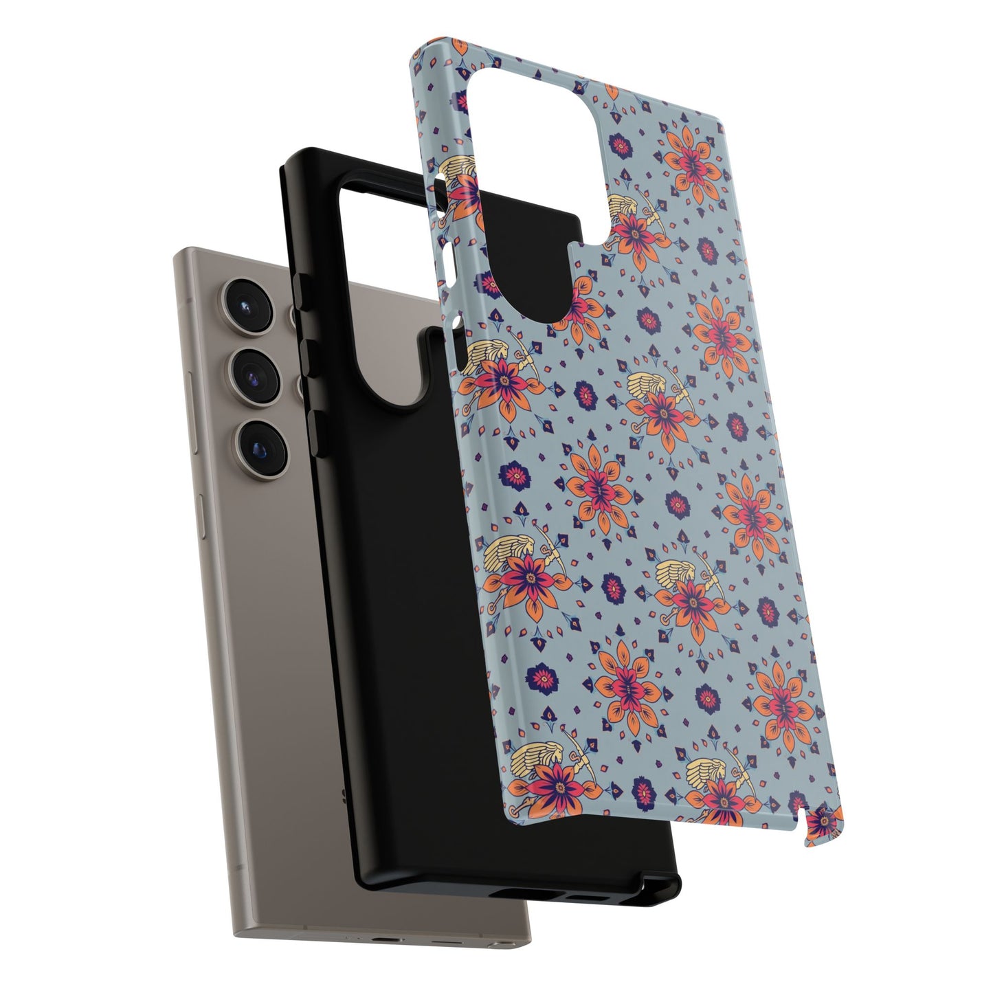 Tough Cases, Sagittarius, Zodiac v3, Flower Pattern
