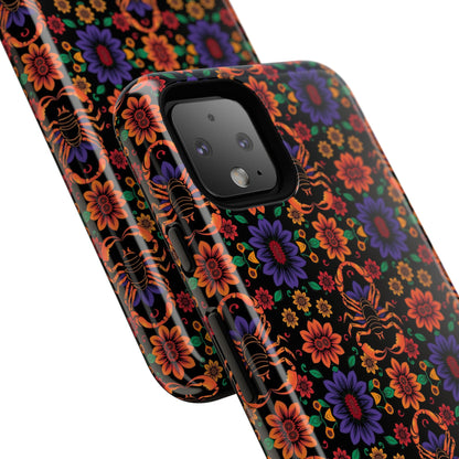 Tough Cases, Scorpio, Zodiac, Flower Pattern