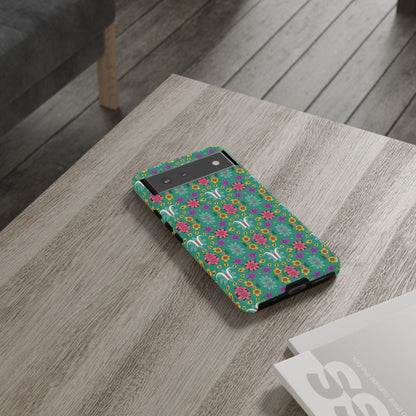 Tough Cases, Aquarius, Zodiac v4, Flower Pattern