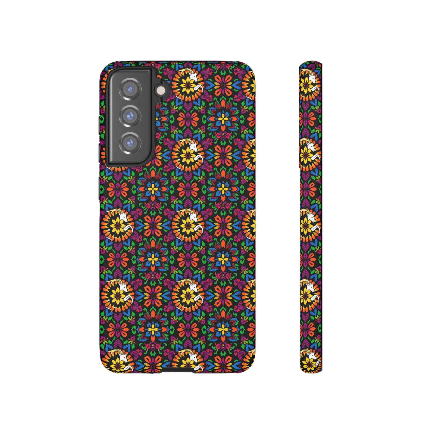 Tough Cases, Capricorn, Zodiac v2, Flower Pattern