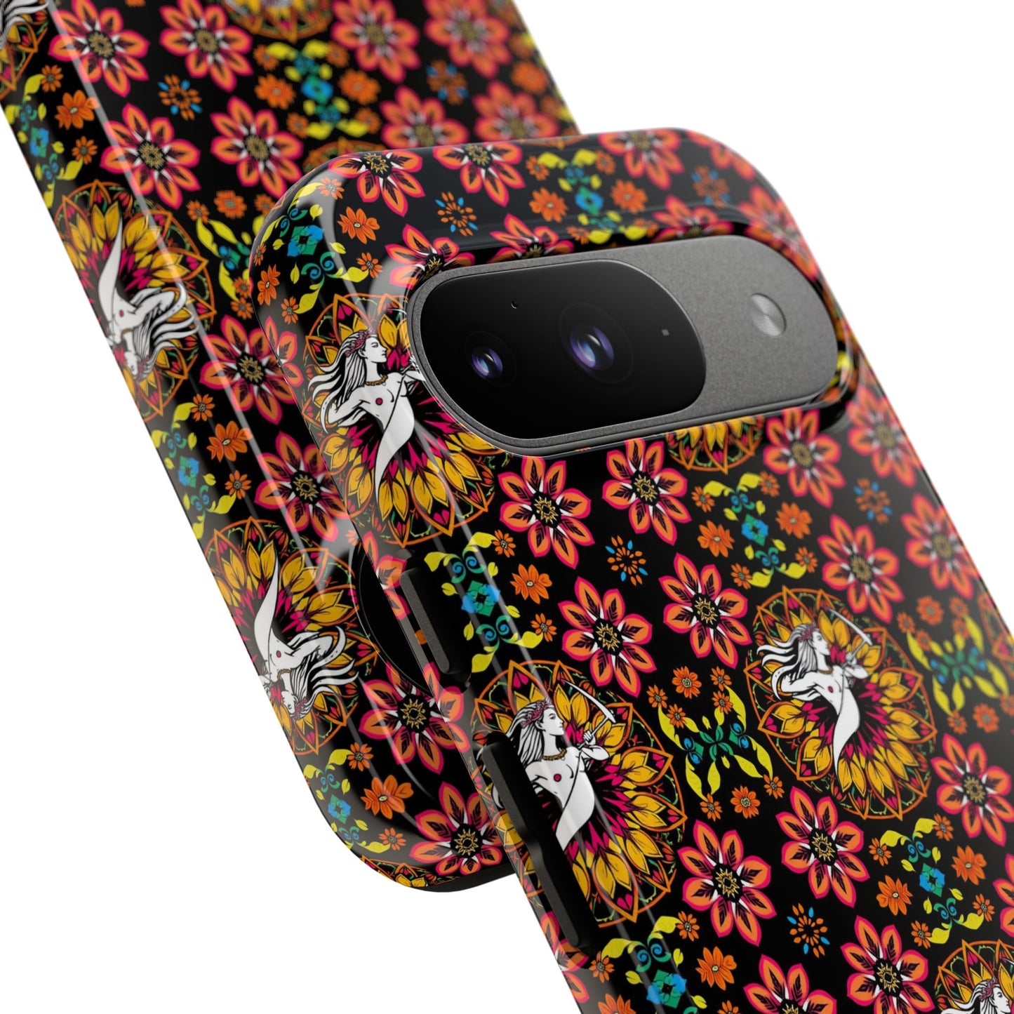 Tough Cases, Sagittarius, Zodiac v2, Flower Pattern