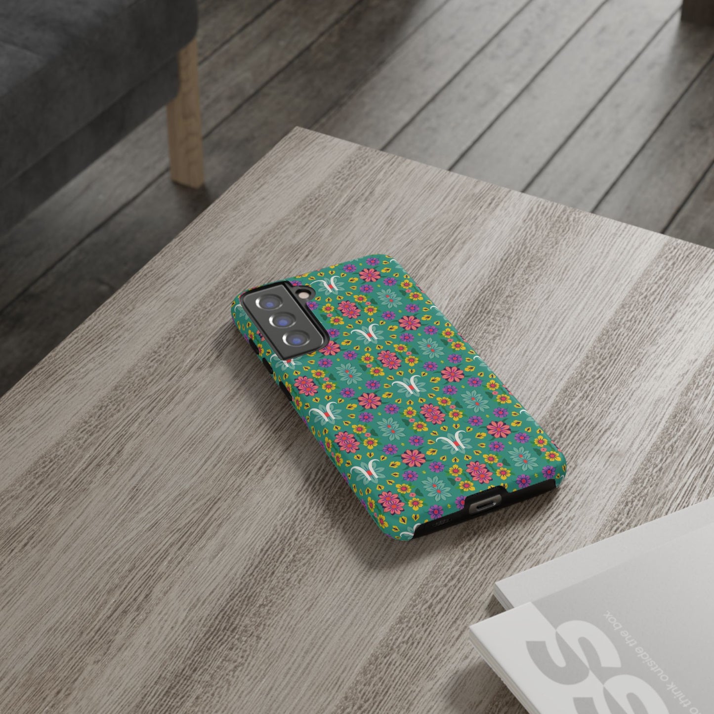 Tough Cases, Aquarius, Zodiac v4, Flower Pattern